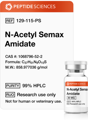 n-acetyl semax amidate peptide