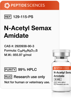 n-acetyl semax amidate peptide