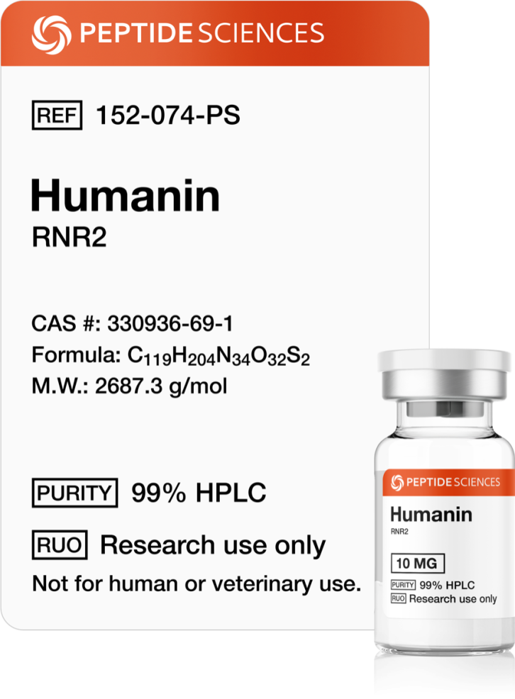 Humanina: O "Código de Sobrevivência" Oculto nas Nossas Células Humanin 10mg