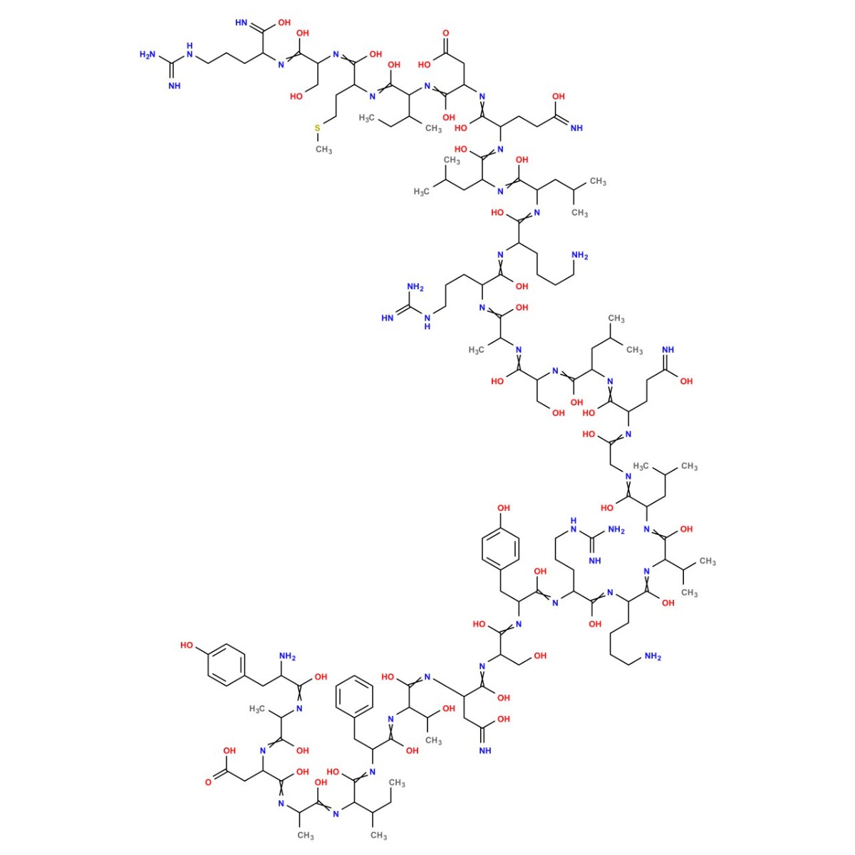 Sermorelin Peptide Structure