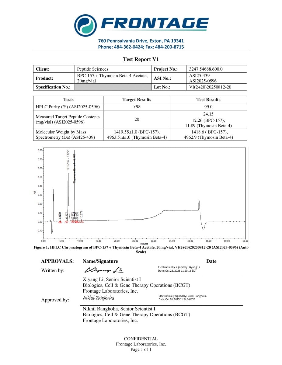 BPC 157 Thymosin Beta 4 Acetate 10 10 20mgvial VI 2 20 20250812 20 V1 1