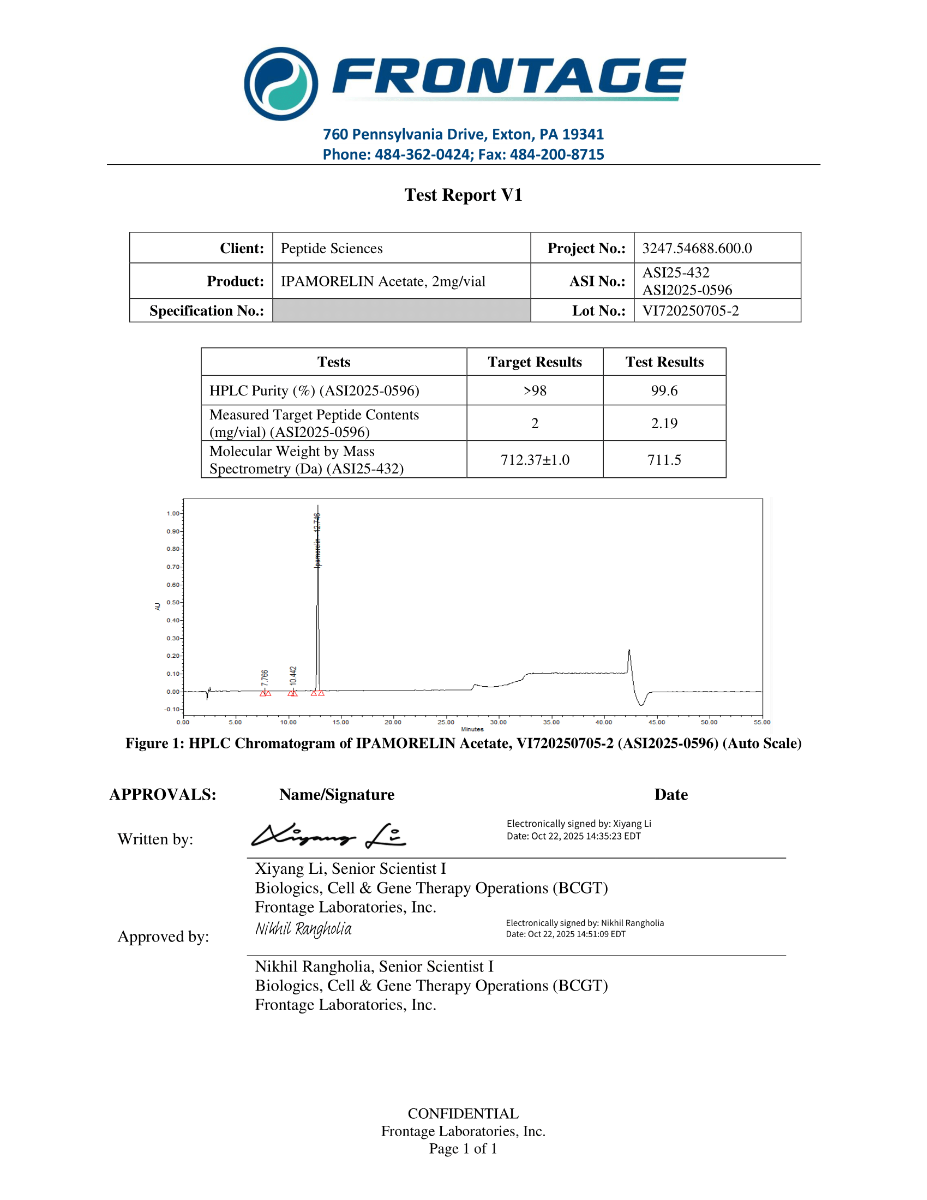 IPAMORELIN Acetate 2mgvial VI720250705 2 V1 1