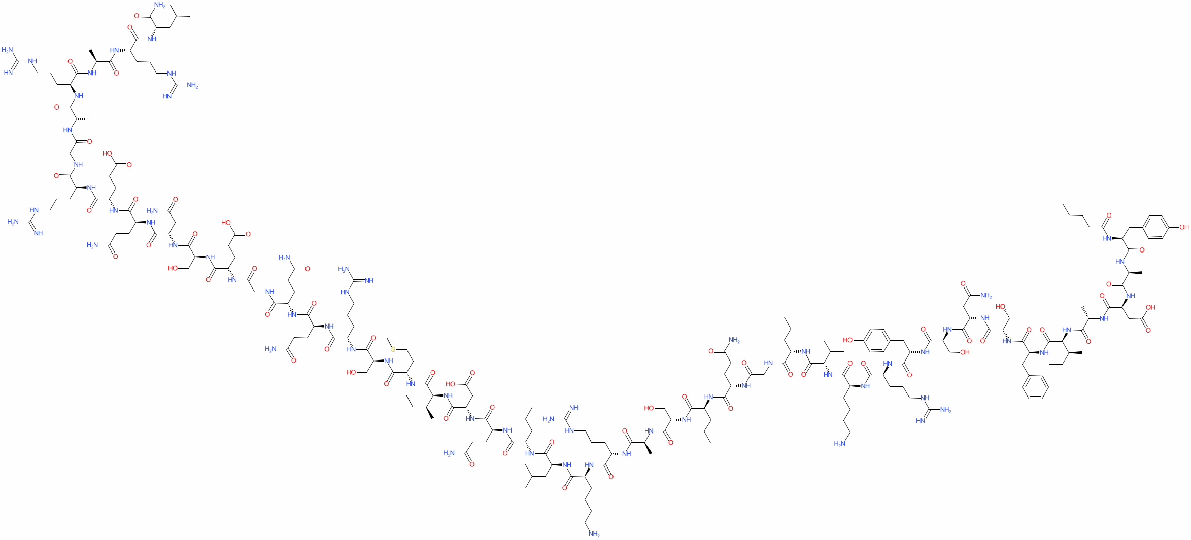 Tesamorelin Peptide Structure